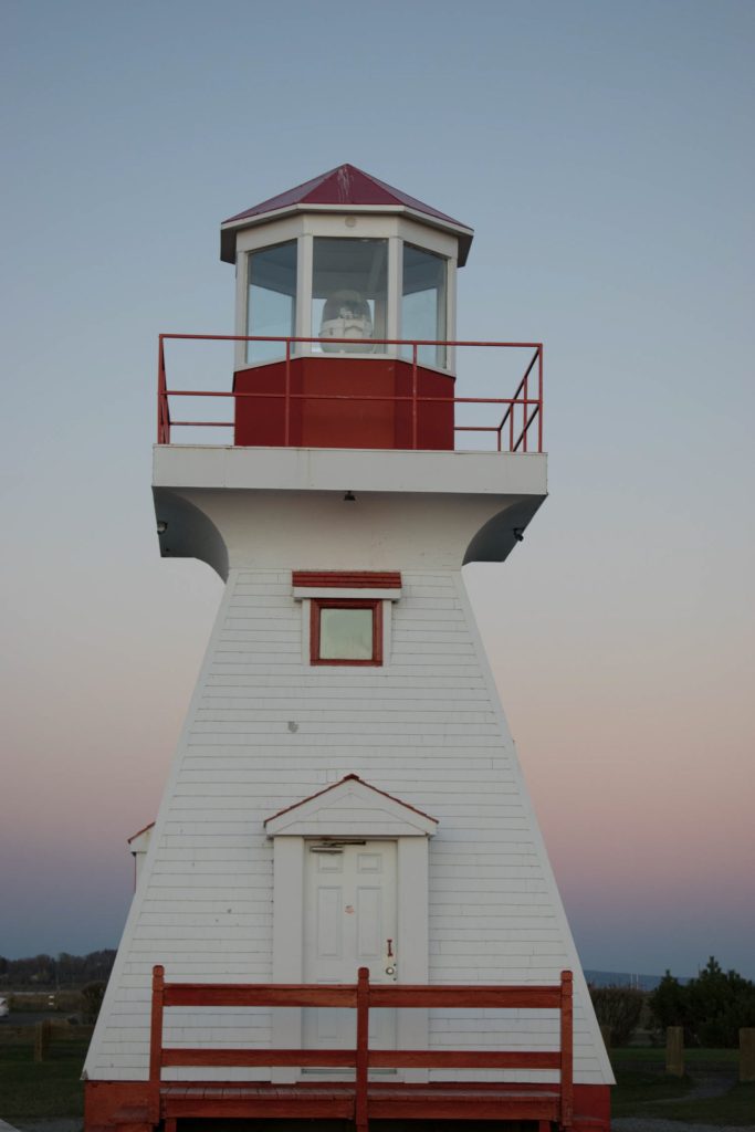 Phare de Carleton-sur-mer au coucher du soleil