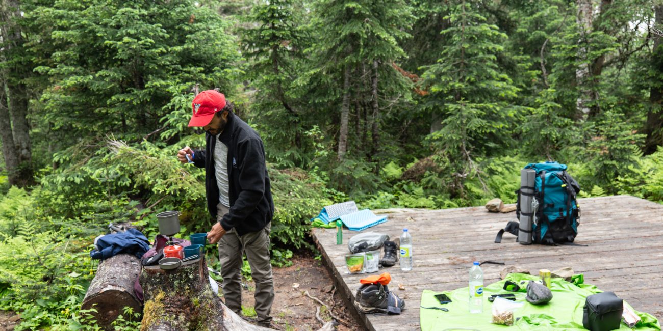 Bivouac dans le parc national de la Gaspésie