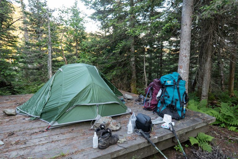 Bivouac sur plateforme