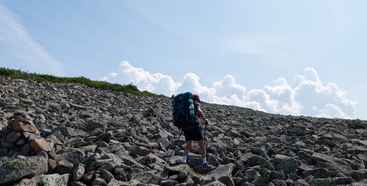 Randonnée dans les pierriers