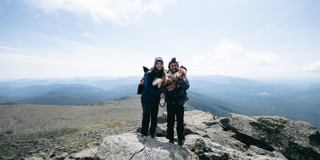 Fanny Mehdi et Milky au sommet du Mont Washington