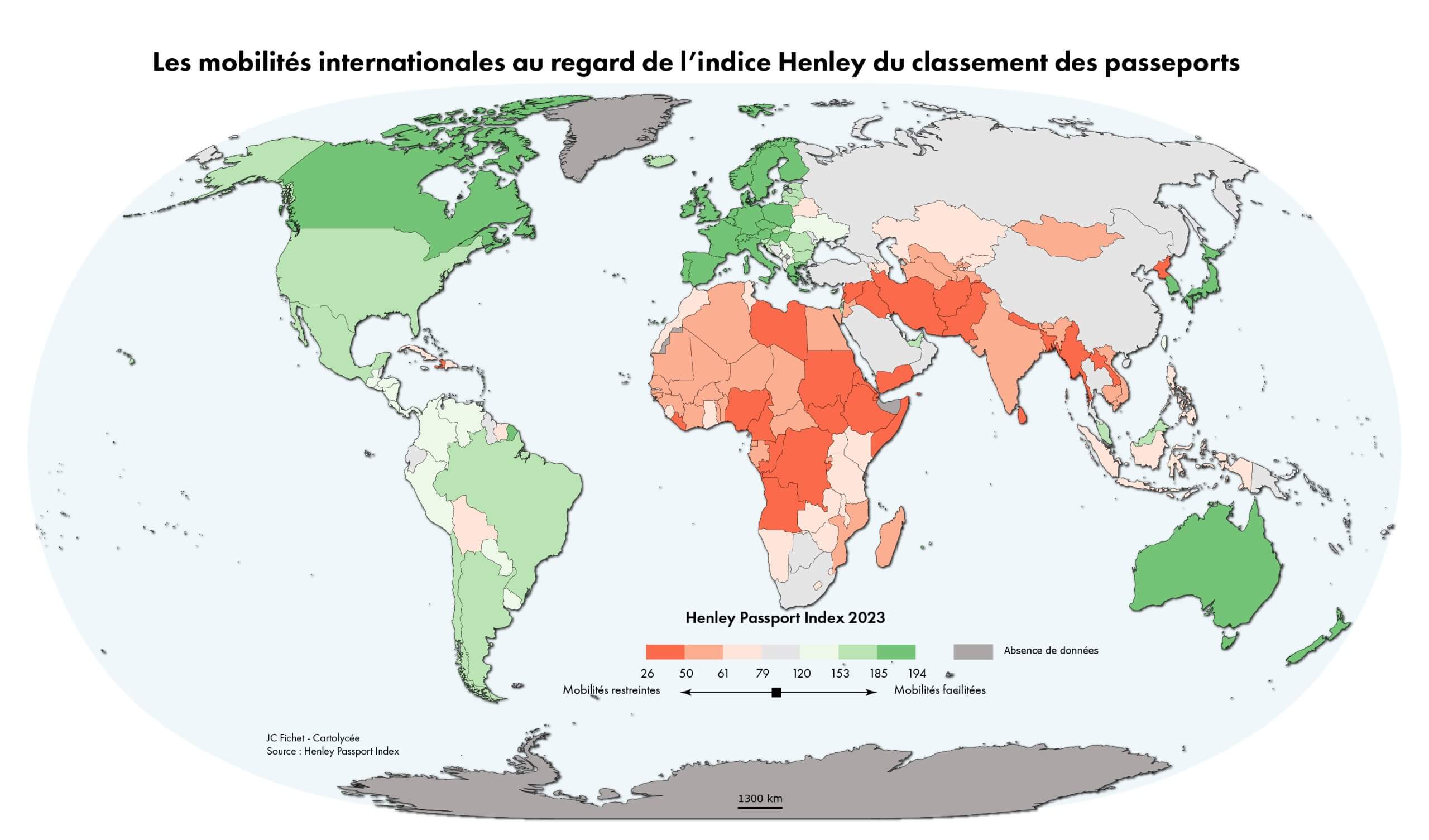 carte inégalités de passeports