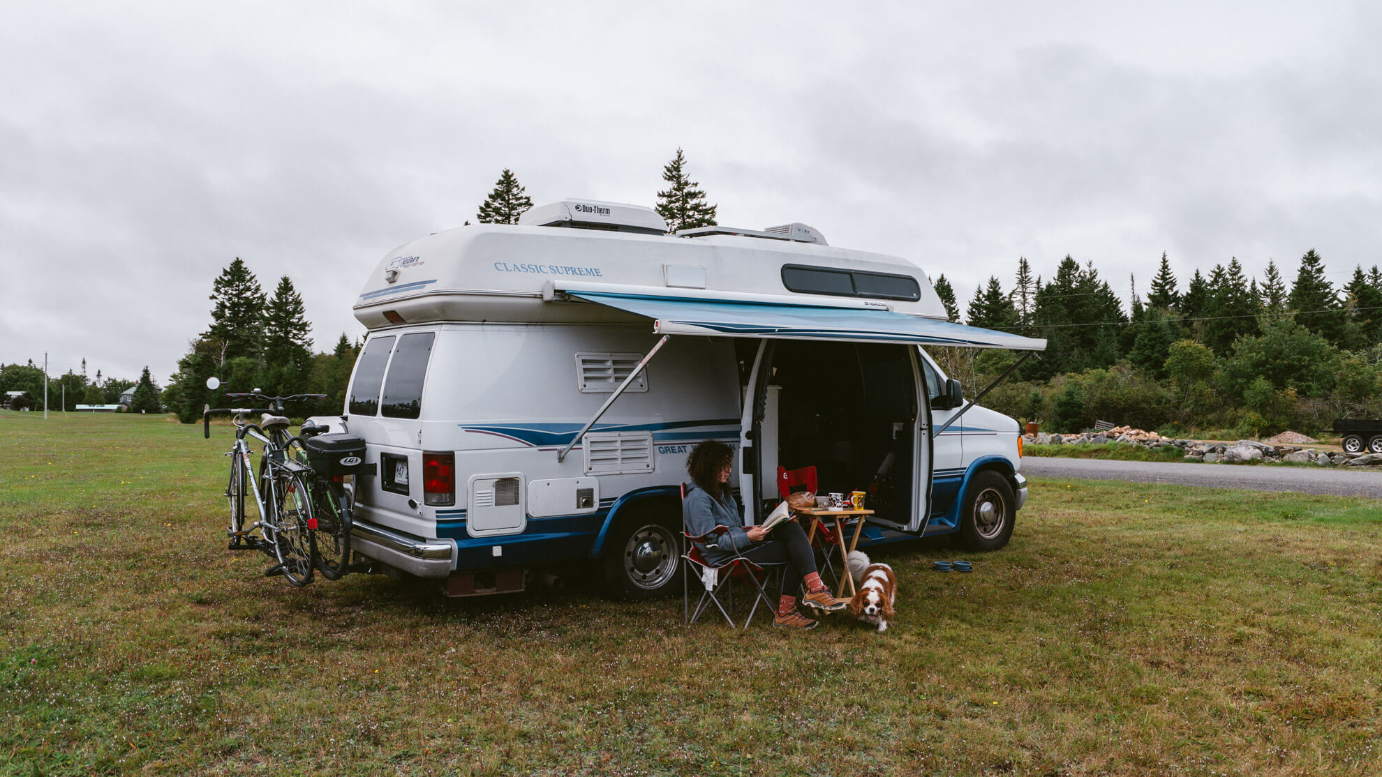 vanlife et télétravail en plein air