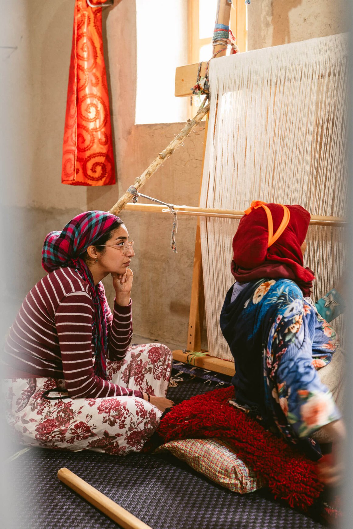 Fadwa El Menzhi dans la cooperative Thysia à Anfgou