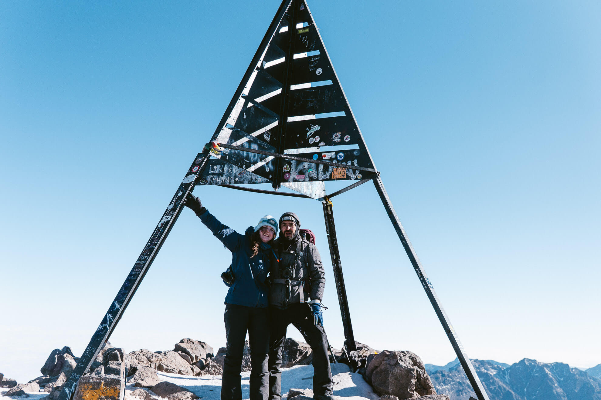 Sommet du Toubkal au Maroc