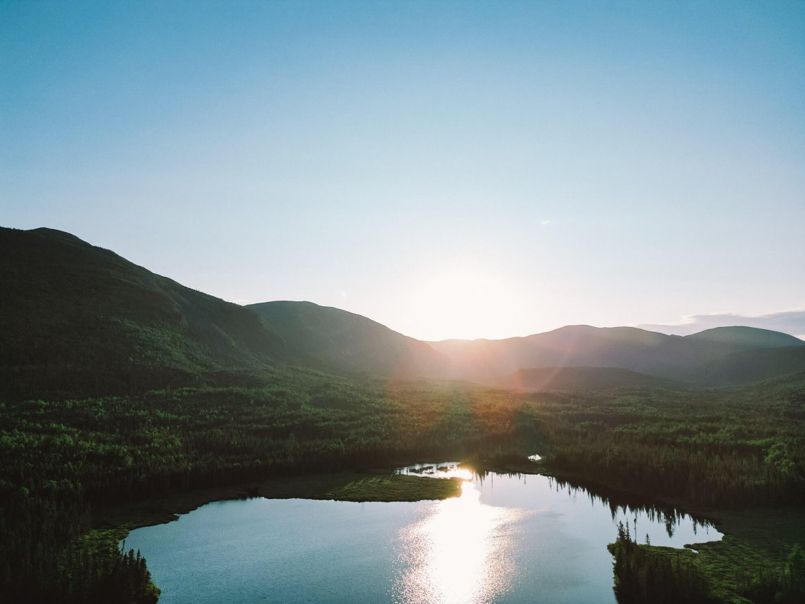 Lac sur la traversée de Charlevoix