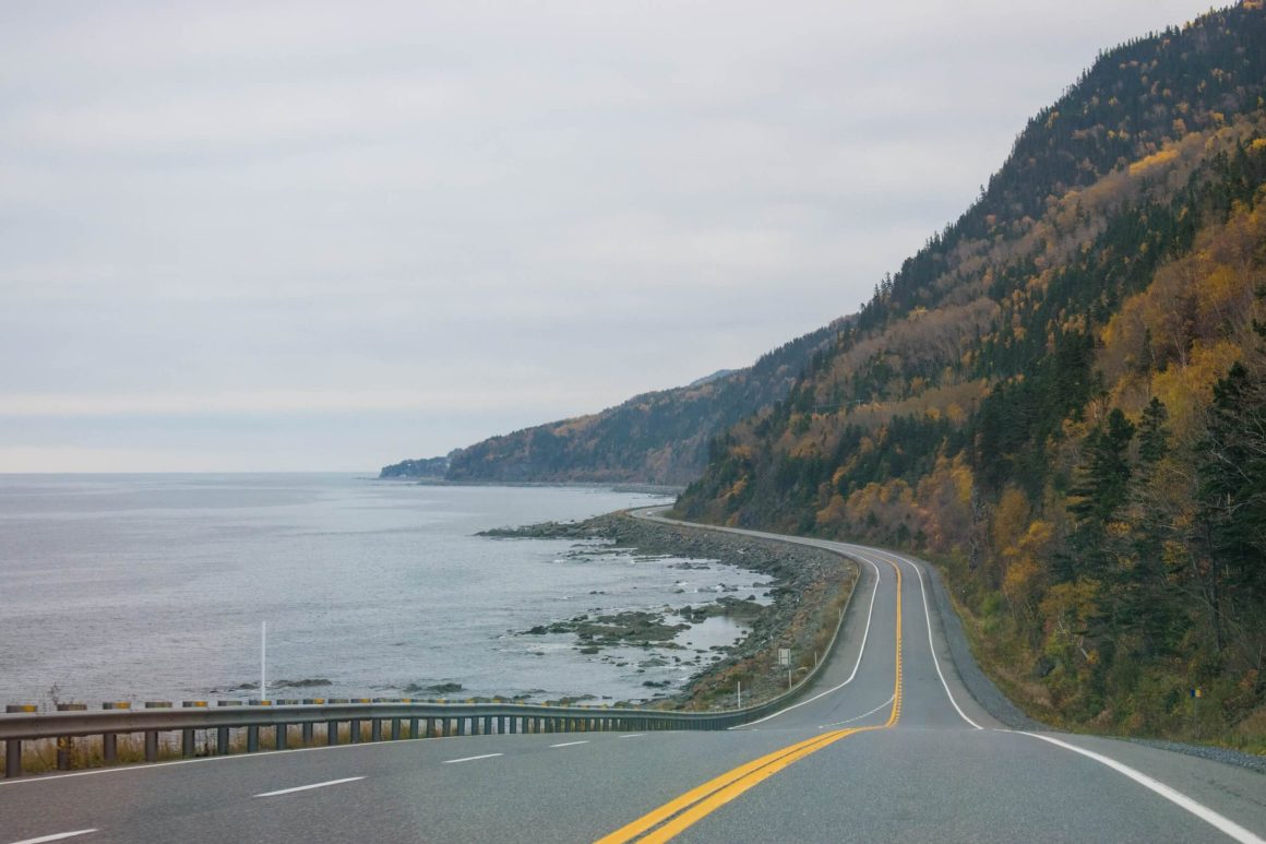 Route côtière en Gaspésie