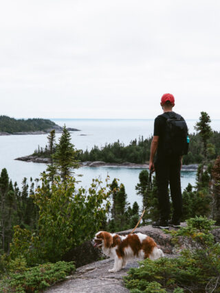 Randonnée en Ontario vue depuis le Mdaabi Miikna Trail