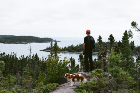 Randonnée en Ontario vue depuis le Mdaabi Miikna Trail