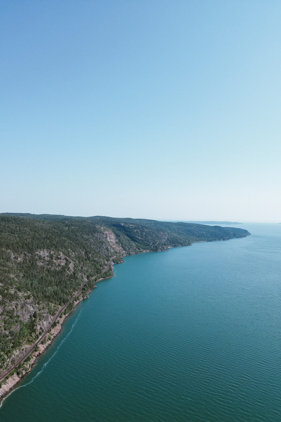 Lac Supérieur vue du ciel