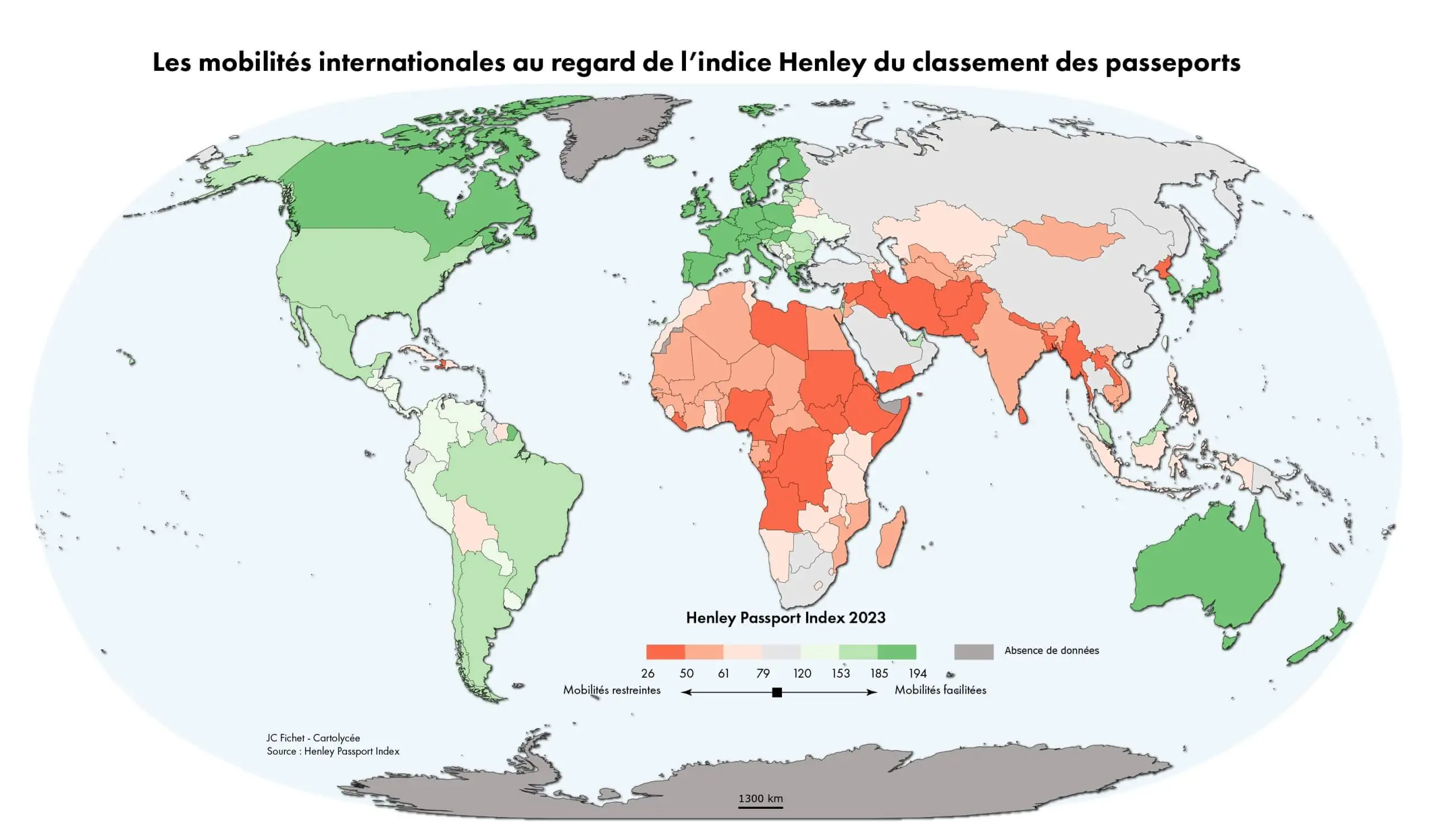 carte inégalités de passeports